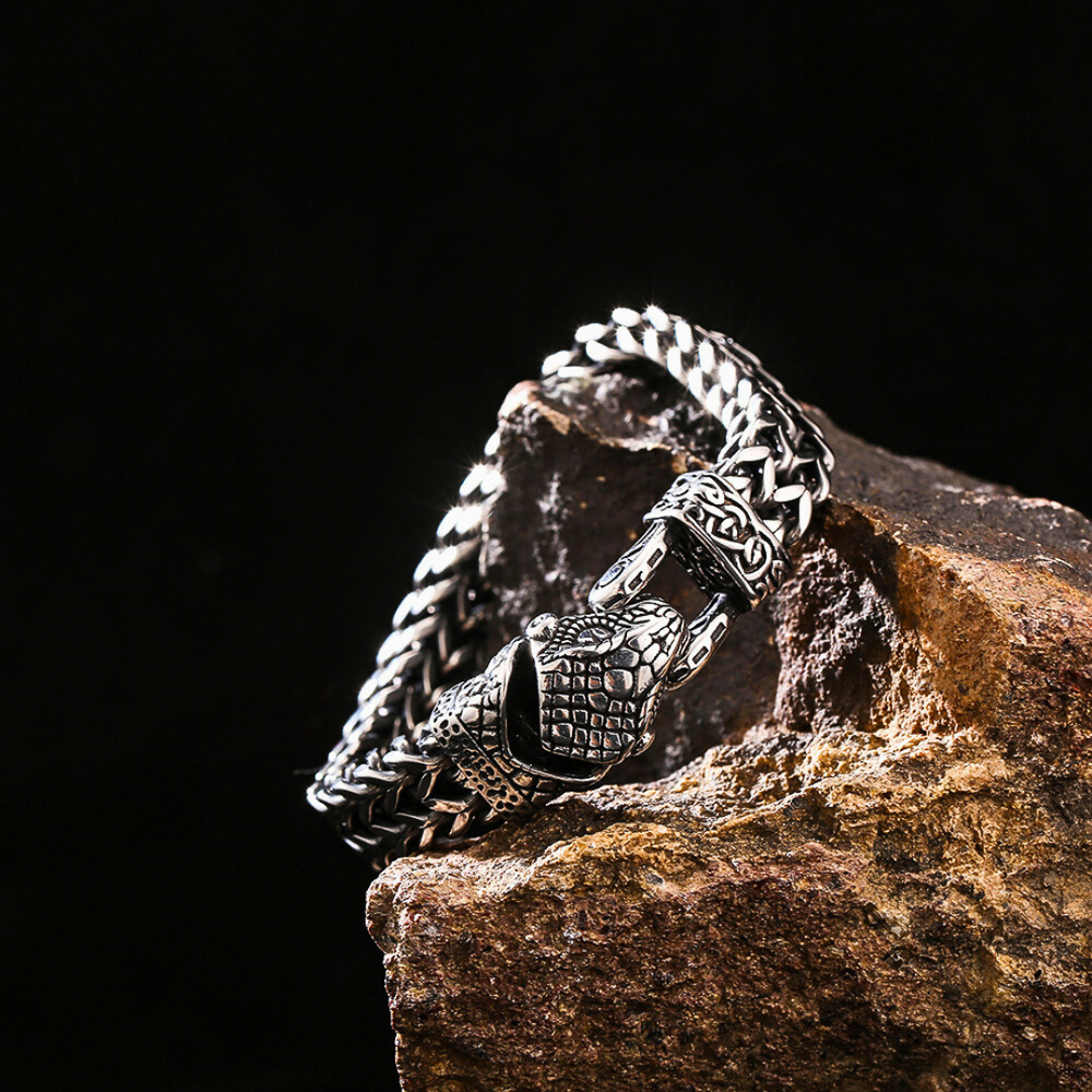 Jörmungandr's Griff - Edelstahl Armband