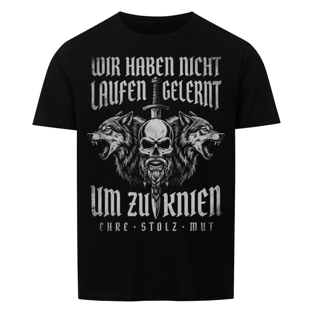 Standhaft Shirt in Schwarz, Vorderansicht