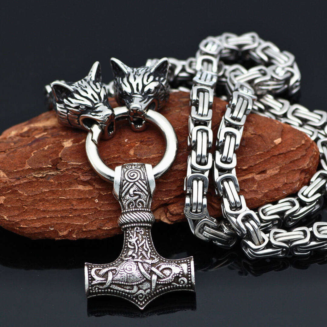 Wächter des Hammers - Edelstahl Kette