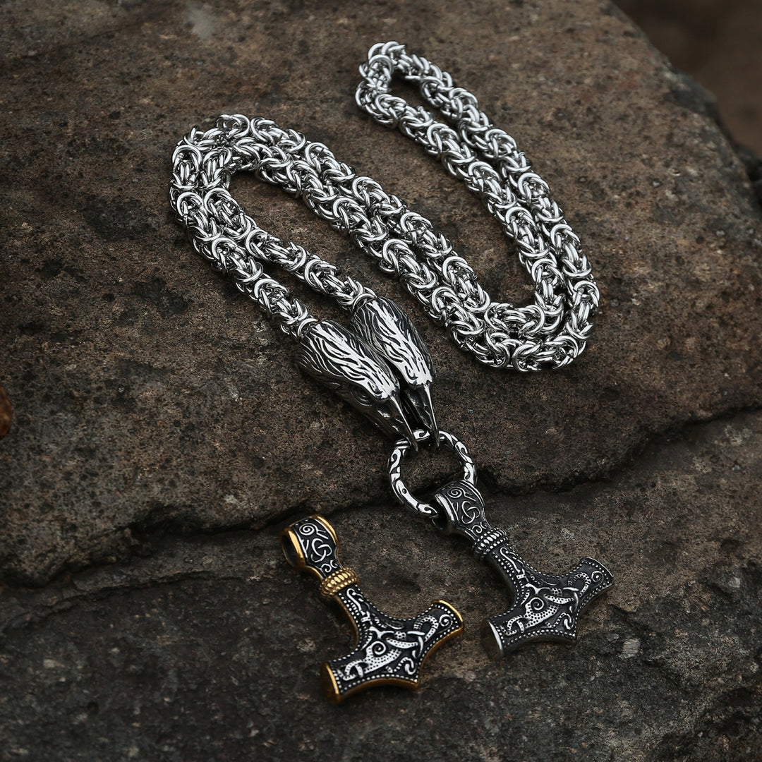 Hüter des Hammers - Edelstahl Kette